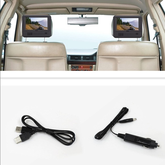 RCA Dual Screen Mobile DVD Player System & Game Pad - Set of Two 7-Inch Screens - Picture 3 of 6